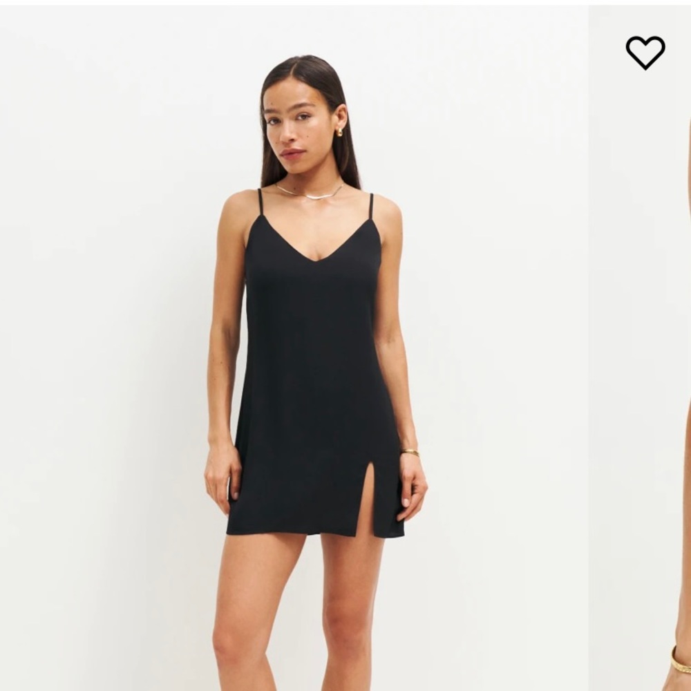 Reformation black Marlowe dress. Size L